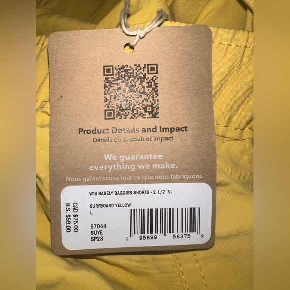 Patagonia Barely Baggies Shorts 2 1/2 Inch Women’s Large Brand New! - Picture 2 of 4